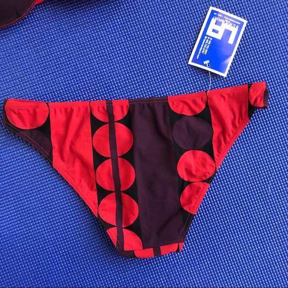 Huit Swim Huit Plage Red Retro Print Bikini Swimsuit Poshmark